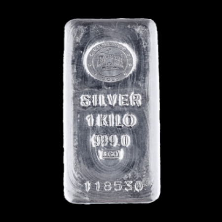 Emirates 1 Kilogram Silver Cast Bar 999.0